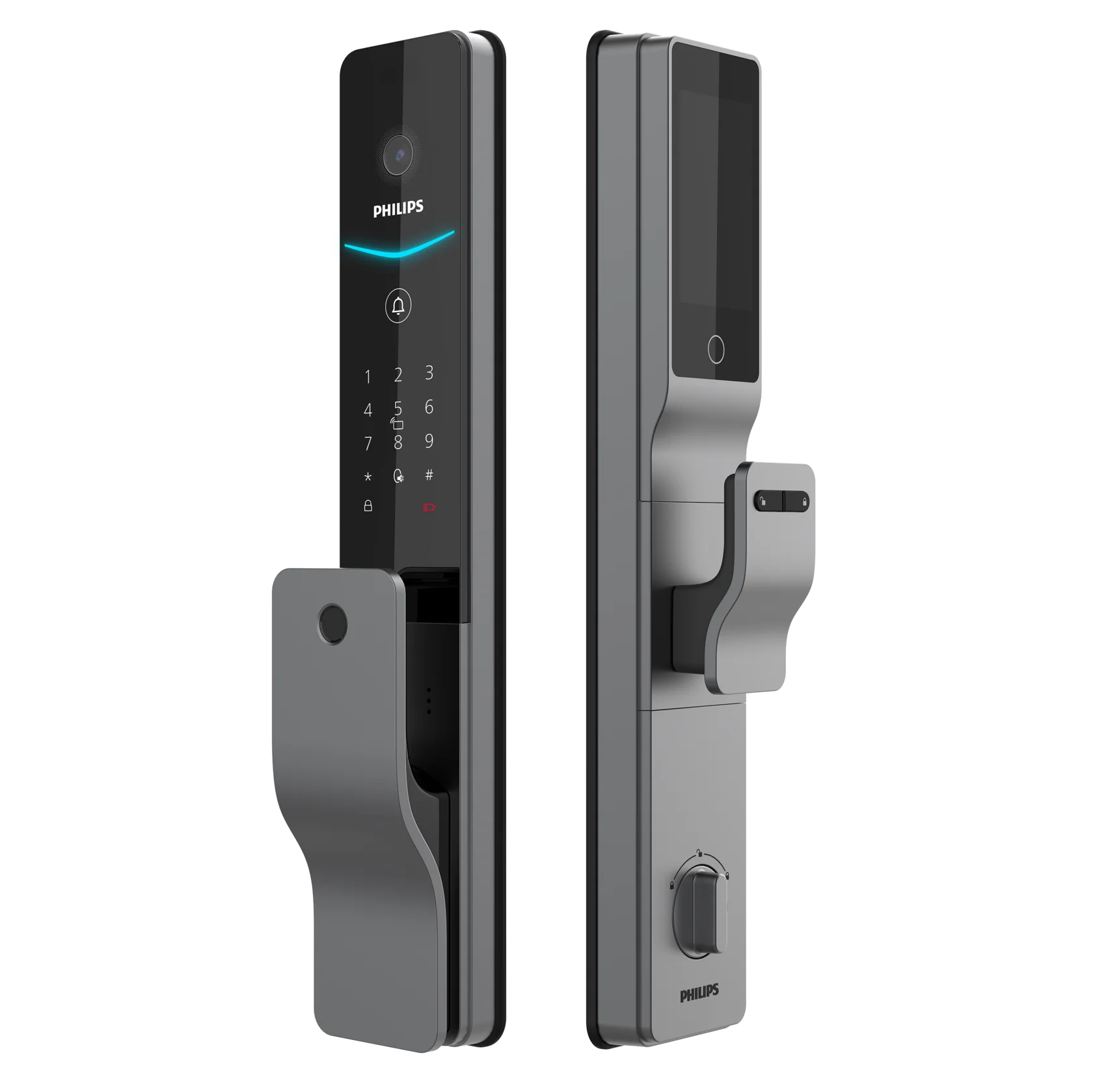 Philips DDL720-MVP (чёрный) пуш-пулл умный замок с распознаванием ладони и видеоглазком